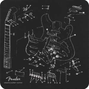 Tapis de souris Fender™ Exploded Stratocaster