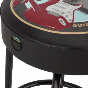 Alternative view of Barstool Fender® Guitars & Amps Pick Pouch Barstool, Black 30"