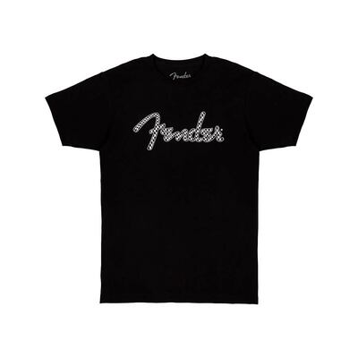 T-Shirt Fender spaghetti wavy checker logo Taille XL