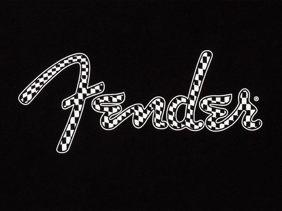T-Shirt Fender spaghetti wavy checker logo Taille XL – Image 2