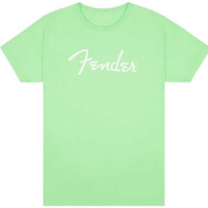 T-Shirt Fender  Spaghetti Logo Surf Green - M