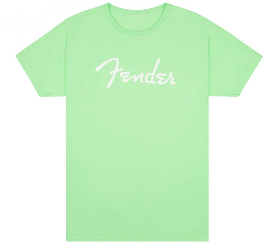 T-Shirt Fender Spaghetti Logo Surf Green - M