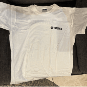 T-shirt Yamaha blanc logi noir /S