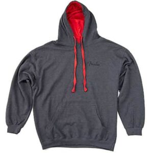 sweet à capuche Fender gris avec drapeau /S