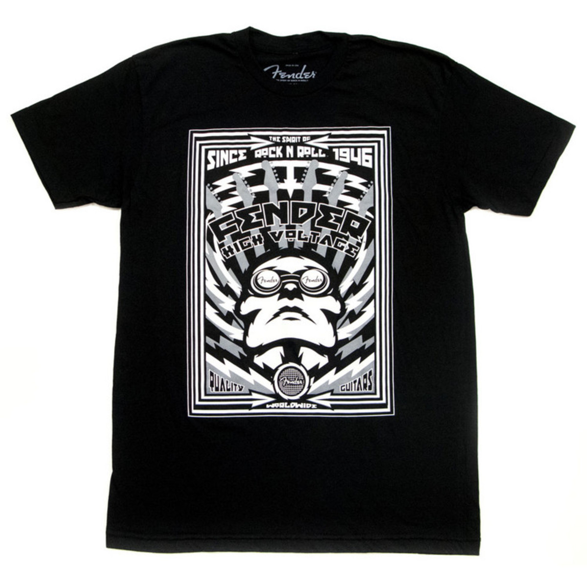 T-Shirt Fender High Voltage , Black /M