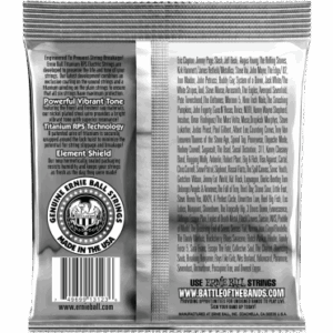 Alternative view of pack de 3 jeux cordes Ernie ball croated titanium 9/42