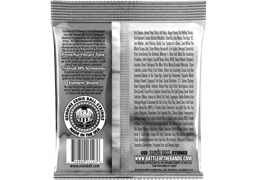 pack de 3 jeux cordes Ernie ball croated titanium 9/42 – Image 2